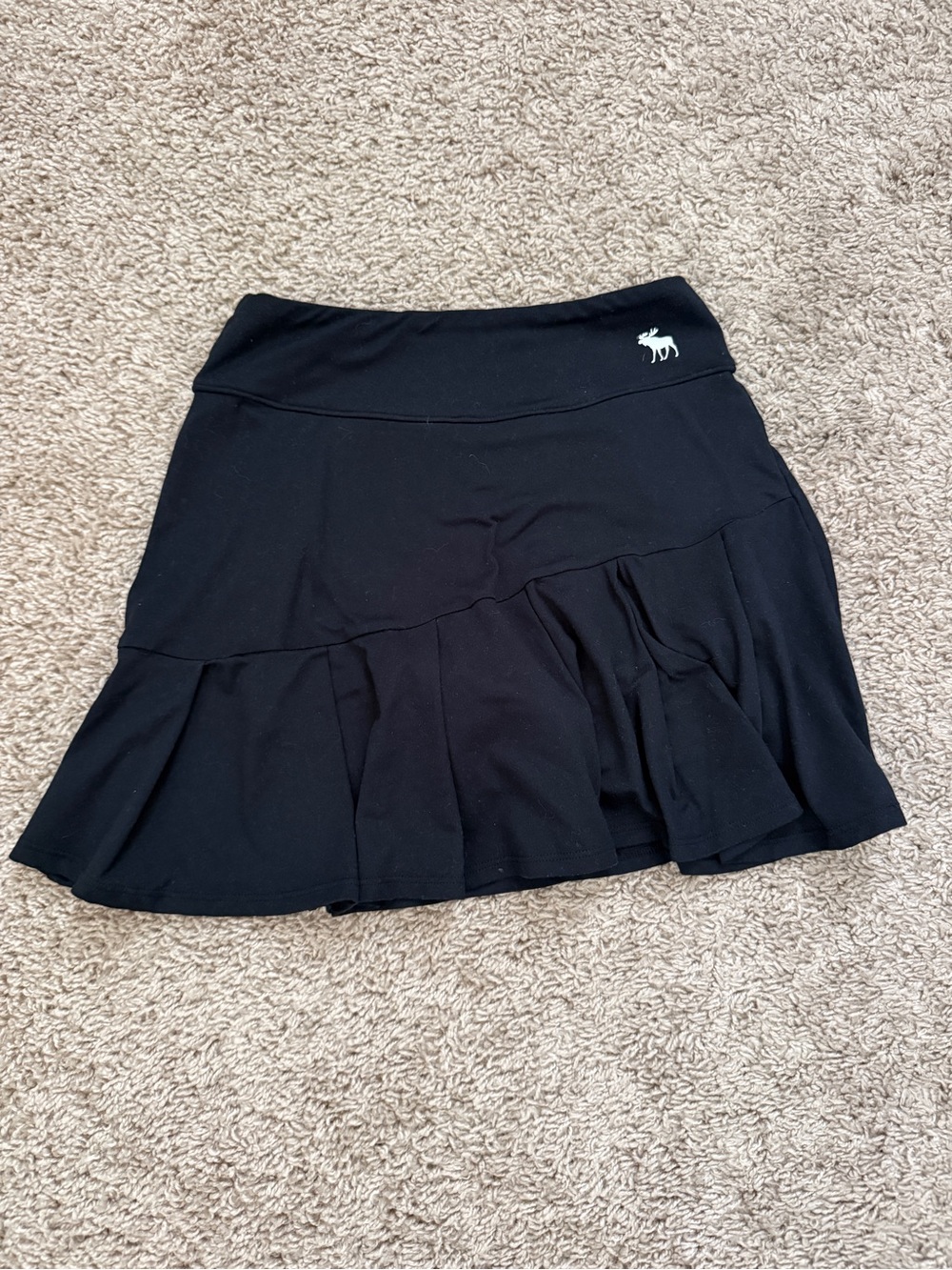 abercrombie kids Black Ruffle Mini Skirt